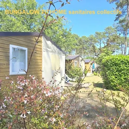 Bungalow-mobilhome - Petit Prix- Ocean -foret -camping 3 Etoiles Campingplatz Bias (Landes)