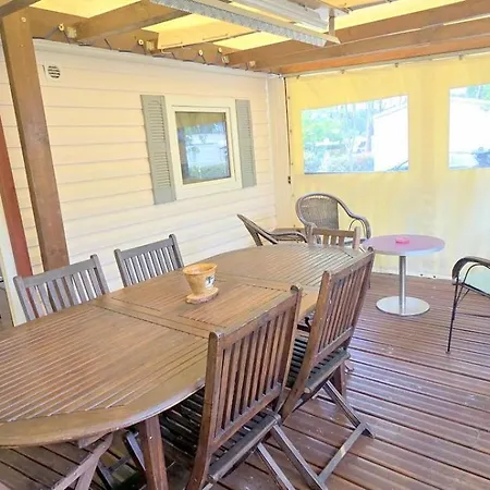 Campingplatz Bungalow-mobilhome - Petit Prix- Ocean -foret -camping 3 Etoiles Bias (Landes)